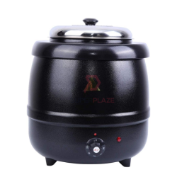 10 Liters Plus Ladle Automatic Commercial Electric Dome Soup Kettle Warmer Heating Soup Serving Pot