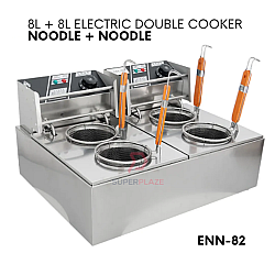 Noodle Plus Noodle Fryer 16 Liters Auto Double Electric Multifunctional Cooker Foodtruck