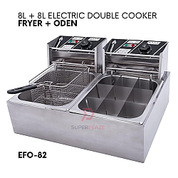 Fryer Plus Oden Fryer 16 Liters Auto Double Electric Multifunctional Cooker Foodtruck