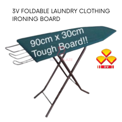 90cmx30cm 3V Large Thick Board Foldable Laundry Clothing Ironing Board 