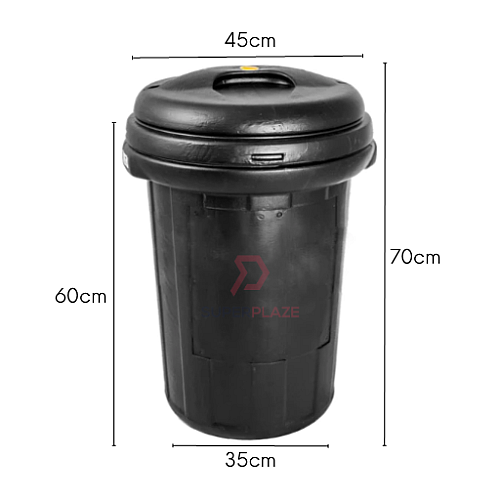 70 Liters Mapo HDPE Fiber Unbreakable Bin Heavy Duty Dustbin