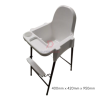 White Color 3V Joyful High Baby Chair