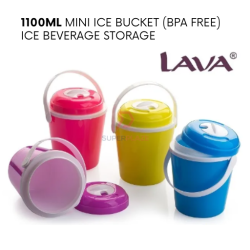 1100ml Mini Ice Bucket BPA FREE Ice Storage Beverage Storage With Straw Inlet