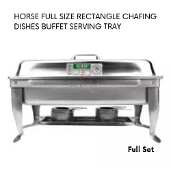 Full Set Horse Rectangle Chafing Dish Serving Buffet Tray Set Catering Food Server