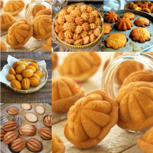 18 Bunga Cermai SS Aluminium Bahulu Mould Baker Traditional Cake Mold