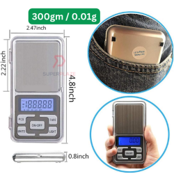 300gm 0.01g Portable Mini Jewelry Pocket Scale Jewellery Gold Diamond Accuracy Scale Medicines Herbs