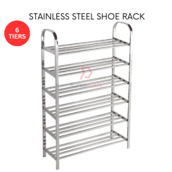 6 Tiers Stainless Steel Multi Layer Shoe Rack Flower Slipper Sandal Multifunctional Rack