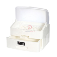 White 2 Tiers Century Dishes Drainer Cabinet Kitchen Storage Rack