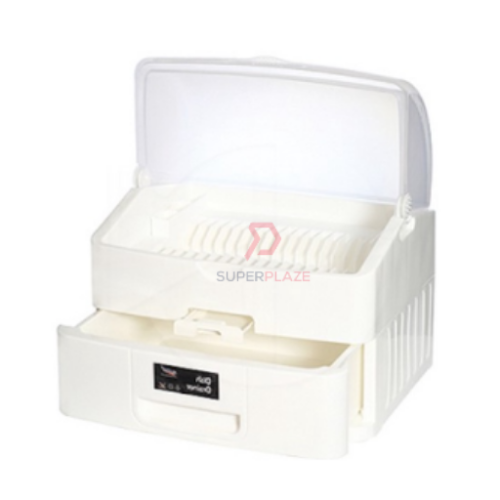 White 2 Tiers Century Dishes Drainer Cabinet Kitchen Storage Rack