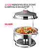 Silver 42cm Hanging Bell Dome Chafing Dish Buffet Serving 