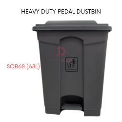 SOB68 68L Winner Heavy Duty Step On Garbage Bin Pedal Bin Step Dustbin Waste Bin