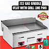 GG-722 XL Griddle Grill Stove Multifunctional Commercial Gas BBQ Fry RotiCanai Western Burger