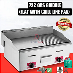 GG-722 XL Griddle Grill Stove Multifunctional Commercial Gas BBQ Fry RotiCanai Western Burger