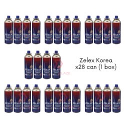 Zelex Korea 28 Cans Liquefied Butane Gas Cartridge Bottle Torch Tin Gas Steamboat Gas Refill
