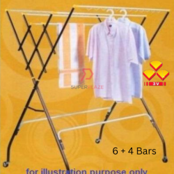 3V Rainbow 6 plus 4 Bars Clothes Drying Rack Outdoor Clothes Towel Hanger