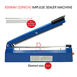 PFS-300P Element Size 3mm Blue 300mm Plastic Impulse Sealer Machine Laminated Plastic Seal Packaging Sealing