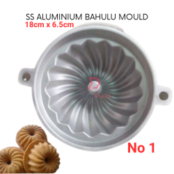 No1 SS Aluminium Bahulu Mould Jelly Mould Acuan Kuih Cara Acuan Kuih Bahulu Pusing Putar Pusar Siput Serbaguna