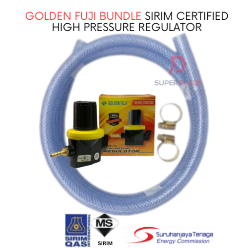 Golden Fuji Bundle Branded Sirim Certified High Pressure Regulator
