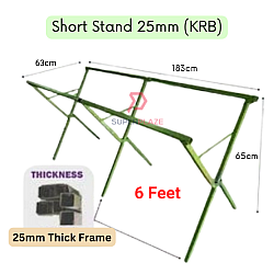 KRB 6 Feet High Stand Only 25mm 1 Inch Night Market Foldable Table Rack Market Folding Table Stand