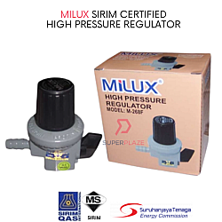 Milux Branded Sirim Certified High Pressure Regulator