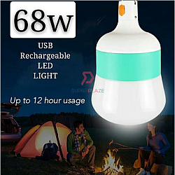 68W Rechargeable Emergency LED Light Lamp Light Bulb Lampu Pasar Malam