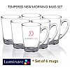 6 Sets Luminarc Tempered New Morning Mug Set