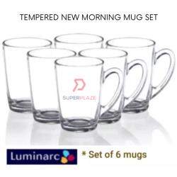 6 Sets Luminarc Tempered New Morning Mug Set