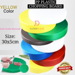 Yellow Color 30x5cm Chopping Board Cutting  Papan Pemotong Plastic Polypropylene PP
