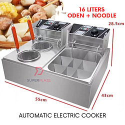 Oden Noodle 16 Liters Auto Double Electric Multifunctional Cooker Foodtruck