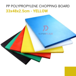 33x48x2.5cm Yellow Color Polypropylene PP Chopping Board Papan Pemotong Plastik Cutting Blocks