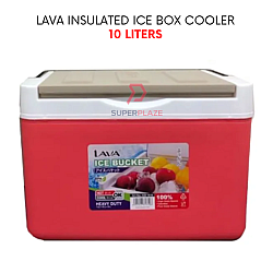 10 Liters Red Lava Insulated Ice Box Bucket Picnic Case Fishing Box Cooler
