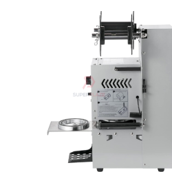 WY680 Semi Auto Commercial Plastic Bubble Tea Film Paper Cup Sealer Sealing Machine