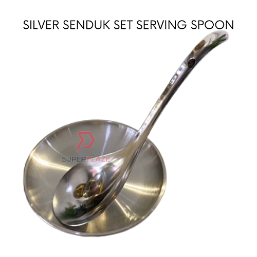 Silver Senduk Set Serving Spoon Senduk Lauk Senduk Buffet Tableware
