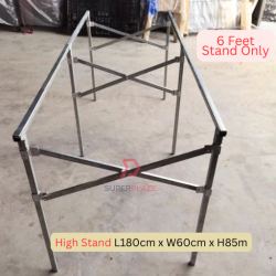6 Feet High Stand Only Night Market Foldable Table Rack Market Folding Stand Rack