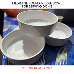 Round Middle Bowl Only Melamine For 52cm Serving Dome Insert Bowl Replacement Bowl