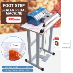 Model 300mm Width 5mm Foot Step Sealer Machine Foot Sealer Pedal Machine Vertical Sealing Type Quick Packing
