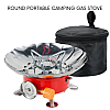 Round Lotus Style Portable Mini Camping Gas Stove