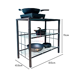 3V Mecca Epoxy Metal Stove Rack Multipurpose Table Kitchen Storage Rack