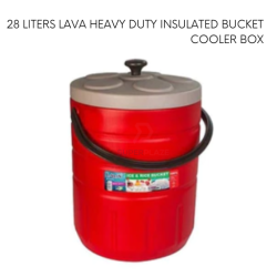 28 Liters Lava Heavy Duty Insulated Rice Bucket Ice Bucket Cooler Box
