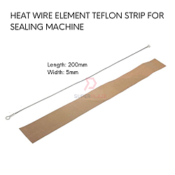 Length 200mm x Width 5mm Heating Element Wire Element Teflon Strip For Sealer Machine