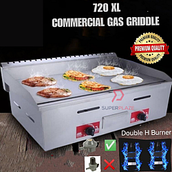 720 XL Commercial Gas Griddle Dapur Gas Grill Burger Pan Food Truck