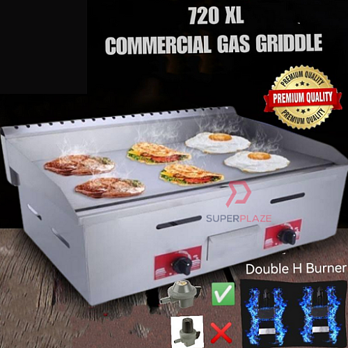 720 XL Commercial Gas Griddle Dapur Gas Grill Burger Pan Food Truck