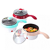 Pink 18cm Mini Multifunction Stainless Steel Electric Cooker Frying Pan Pot Periuk Serbaguna