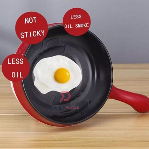 Pink 18cm Mini Multifunction Stainless Steel Electric Cooker Frying Pan Pot Periuk Serbaguna