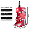 Red Velvet Adjustable Commercial Ice Shaver Snow Cone Maker Ice Shaving Machine
