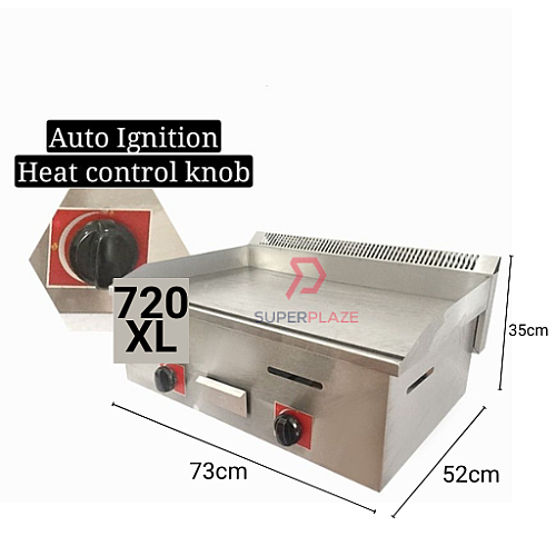 720 XL Commercial Gas Griddle Dapur Gas Grill Burger Pan Food Truck