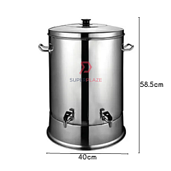 58 Liters Stainless Steel Dual Faucet Drinks Water Dispenser Beverage Storage Tank 58 Liters Stainless Steel Dual Faucet Drinks Water Dispenser Beverage Storage Tank