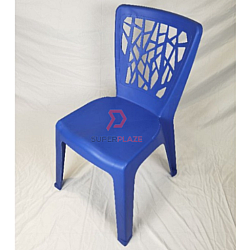 Blue Color 6 Pcs 3V EZ High Quality Stackable Dining Plastic Chair Rest Chair Heavy Duty