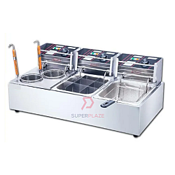 Fryer Oden Noodle 3 x 8L Triple Electric Deep Fryer Oden Kanto Noodle Cooker Machine Multifunctional Combo Fryer Oden Noodle 3 x 8L Triple Electric Deep Fryer Oden Kanto Noodle Cooker Machine Multifunctional Combo