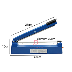 PFS-300P Element Size 5mm Blue 300mm Plastic Impulse Sealer Machine Laminated Plastic Seal Packaging Sealing